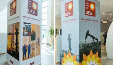 EXHIBITION HALLS PILLAR BRANDING