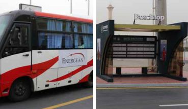 BUS BRANDING AND ASSEMBLY POINTS